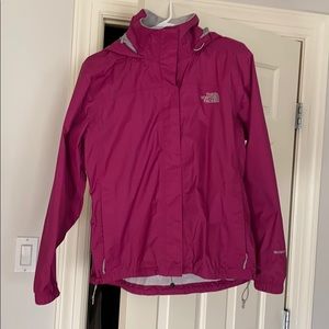 Women’s Berry North Face Raincoat, Sz M